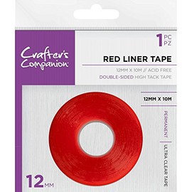 Crafter's Companion - 1 Pack of Red Liner Double Sided High Tack Tape 12mm