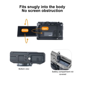 Aluminum Alloy Quick Release Base Plate Compatible with X M5, Arca Style Tripods, RS3 RSC2 Stabilizers, Lightweight Camera Mount Board with Fast Install Design (Silver)