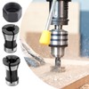 Milling Collet Chuck 6 Pieces Carbon Steel Woodworking Milling Chuck