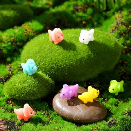 Liliful Mini Resin Dinosaur Figures Small Dinosaur Tiny Dinosaur for Mini Garden Micro Landscape Aquarium Home Decoration Dinosaur Outdoor Party Favors (Classic,48 Pcs)