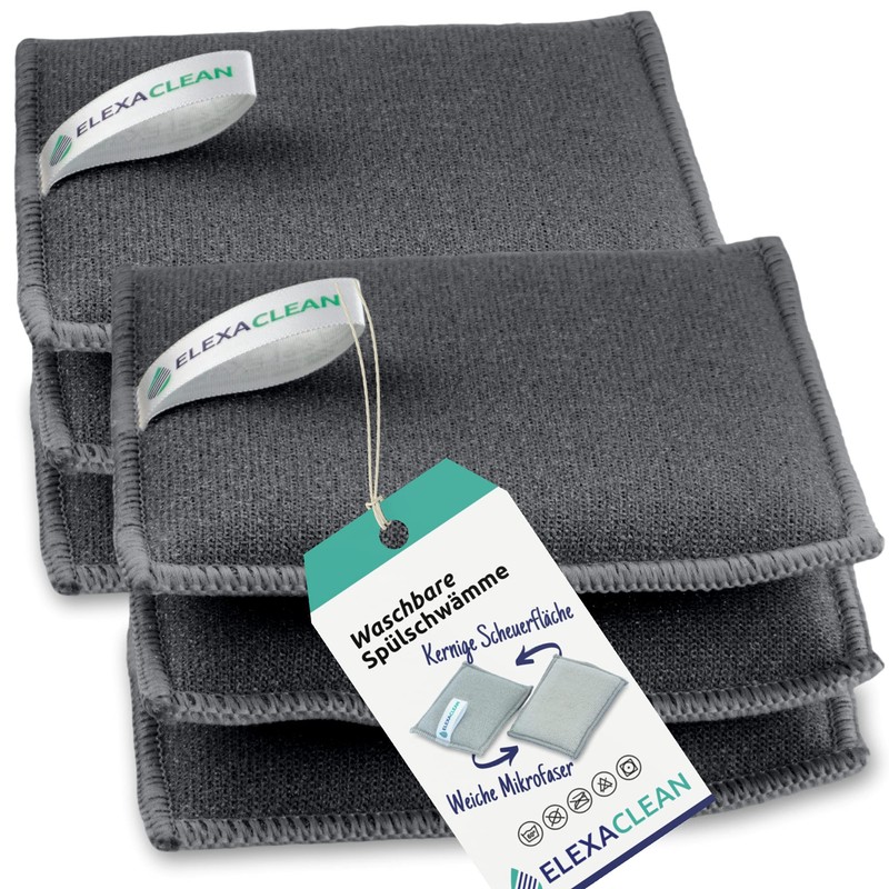 ELEXACLEAN Washing Up Sponge Scouring Sponges (Set of 6, 12