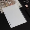 seimeinoki Divider Cards, A5, 12 Slots, Translucent, pp, 6 Holes,