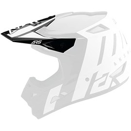Answer Racing 447100 Helmet Replacement Parts: AR5 Crypto Visor, Black/White