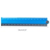 MISUVRSE Aluminum Alloy Foldable Ruler Simple Folding Metal Stationery Rule