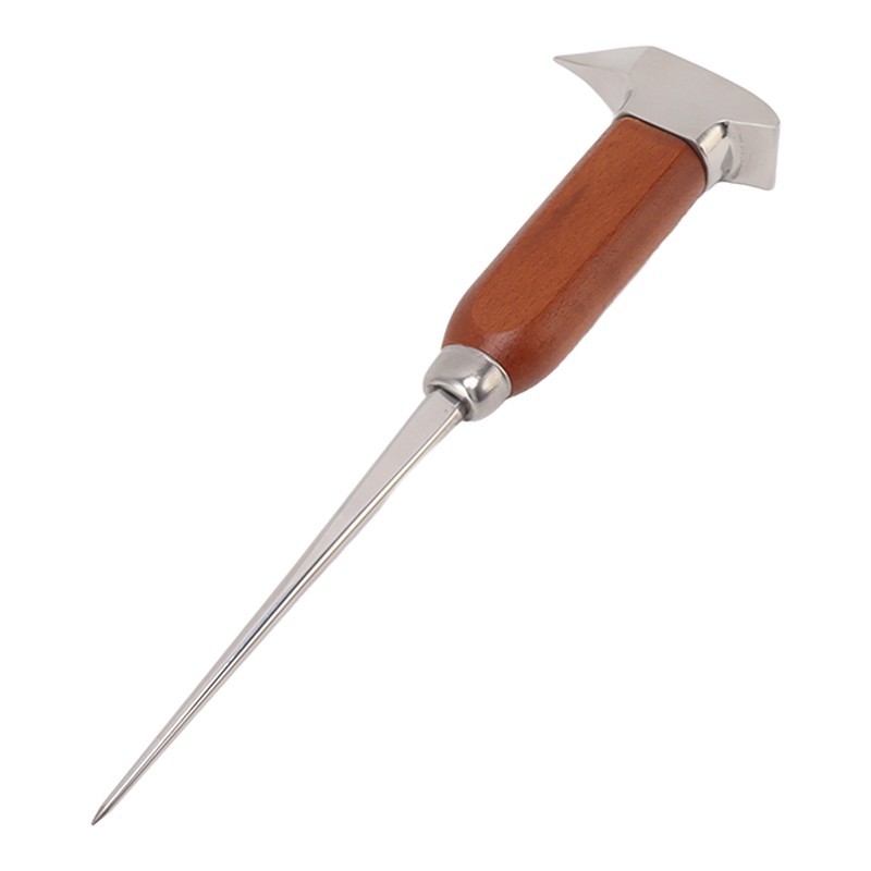 Ice Pick with Wood Handle Stainless Steel Ice Chipper Ice