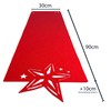 Elegant Red Star Felt Table Runner - Perfect for the