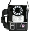 QiMing Bolso bandolera para teléfono de esfera retro, bolso de