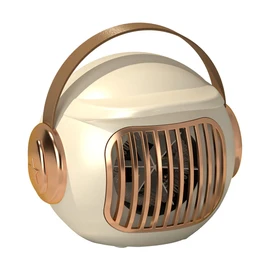 Space Heater, Portable Heater for Office Desk, 400W Mini Tent Warmer for Camping (Indoor Use), With Tip-Over Protection, Lightweight (Cream White)