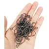 50pcs/Pack Fishing Single Replacement Hook Inline Large Eye Single Hook