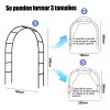 Arco De Boda Decoracion Plantas Fiesta Metal Con Base 2.4m