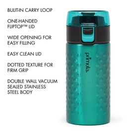 Primula PHAI-12TE01 Single Serve Double Wall Water Bottle, Teal
