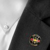 DD214 Lapel Pin with National Service Ribbon and Stars Hat
