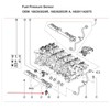 Fuel Pressure Sensor 166393024R Fuel Injection Fuel Rail Pressure Transducer