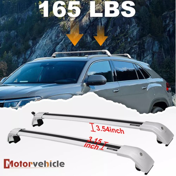 Unbranded US Stock For 2011-2018 Volvo V60 Silver Cross Bars