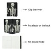 OK Skull Passport Holder for Women and Men PU Leather