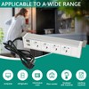 Power strip under the worktop, 4-way multiple socket with 2