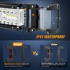 Nilight Side Shooter Light Bar 4.3 Inch Triple Row Spot