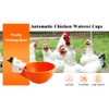 Large Automatic Chicken Waterer Cups DIY Poultry Chicken Waterer Kit