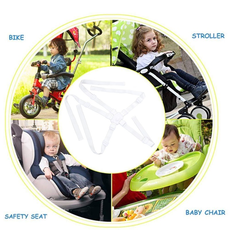 3 Set 5 Point High Chair Harness Replacement Adjustable Child