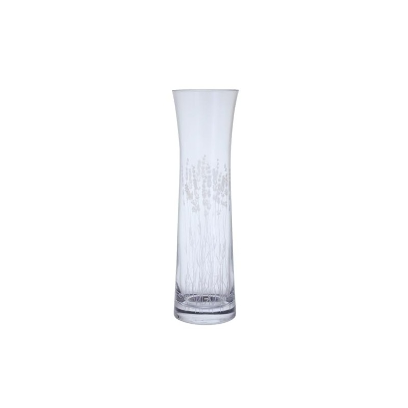 Dartington Crystal Bloom Tall Lavender Vase