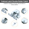 uxcell 4Pcs Cabinet Latch Double Roller Catches, Lock Stop Catch