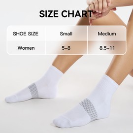 CS CELERSPORT 5 Pairs Women's Ankle Socks Running Athletic Sport Socks with Cushion, Multicolor, Small