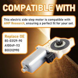 Gagsu Electric Side Step Motor for AMP Research, A10049-113 80-03129-90 Retractable Side Step Running Board Motor Kit