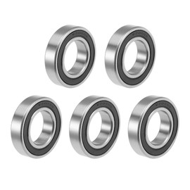 sourcing map 6904-2RS Deep Groove Ball Bearings Z2 20mm x 37mm x 9mm Double Sealed Carbon Steel 5pcs
