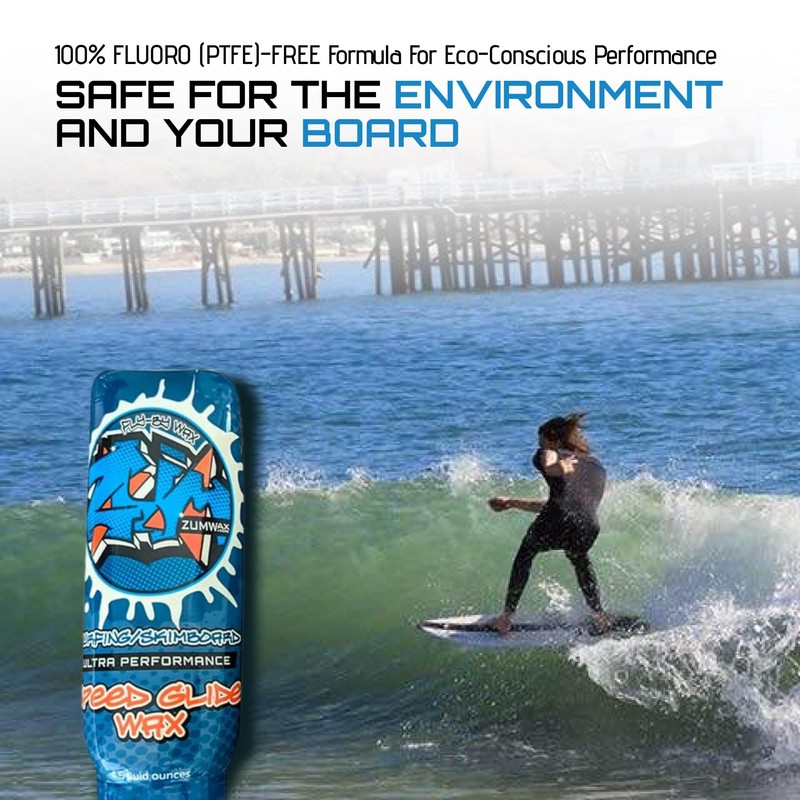 ZUMWax Surfing Skimboard Ceramic Wax, Made in USA, PFAS-Free, Durable