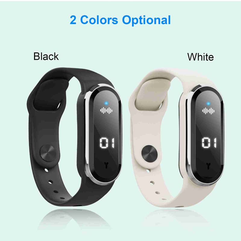 Ultrasonic Bracelet Watch USB Rechargeable 3 Modes Wristband Suitable for