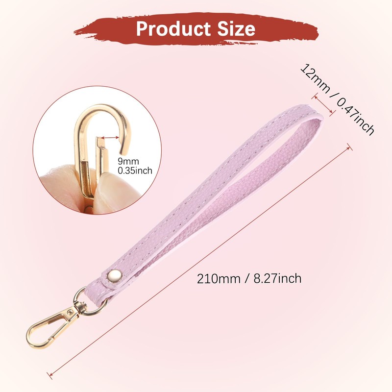 TIXIPEM Wristlet Strap [2PCS] - PU Leather Hand Strap for