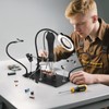 NOEVSBIG Helping Hands Soldering Station with Upgraded 5X Magnifying Lamp,
