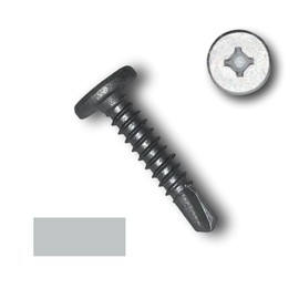 #10 Phillips Pancake Head Screws (250 Count) Self-Piercing and TEK Drill Tip (1 Inch & 1.5 Inch) Standing Seam Roofing Screw - Free Bit with Order (1 Inch, TEK Drill Tip)