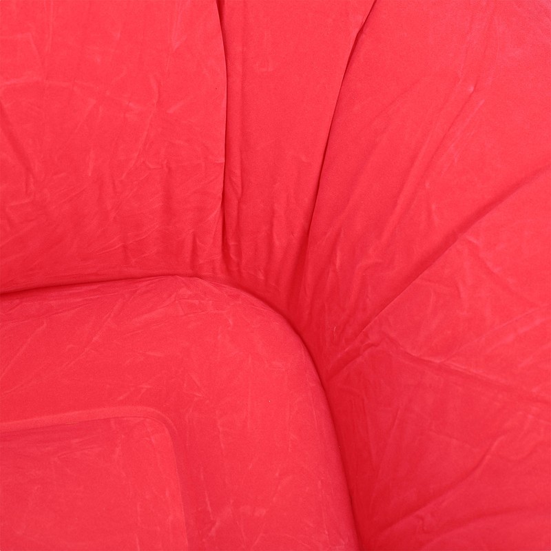 Inflatable Lounge Chair Flocking PVC Portable Folding Blow Up Sofa