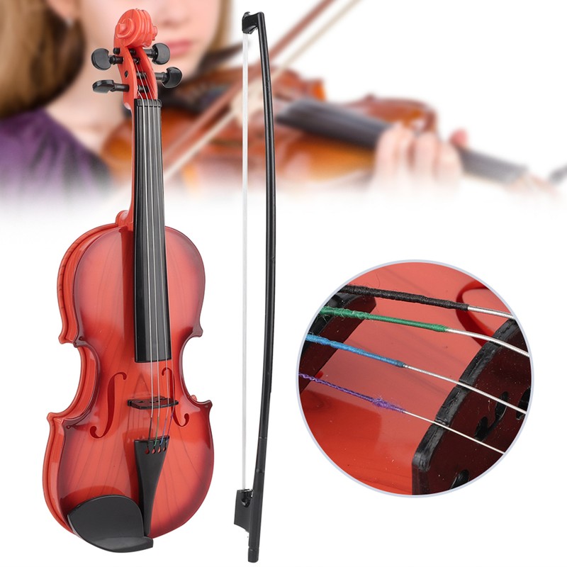 Simulated Kid Acoustic Violin Toy Adjustable String Musical Beginner Develop