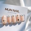 MunNail Pearl Flower Nail Tips - Mediaval / MunNail 진주꽃