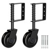 TIBEGOLD 4.3" Heavy Duty Gate Wheel, Black Gate Casters for
