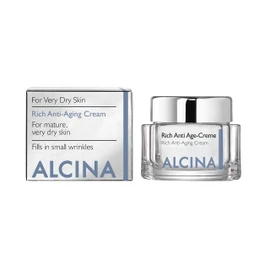 ALCINA Rich Anti-Age Cream - 1 x 50 ml - Dry Skin - Protects the Natural Lipid Barrier - Face Cream for Mature, Very Dry Skin