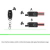 Mini Wireless Switch 12V,3 Way Mini Remote Switch DC 5V/12V/24V/48/10A
