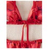 MakeMeChic Women's Floral Print 2 Piece Bikini Sets Tie Back