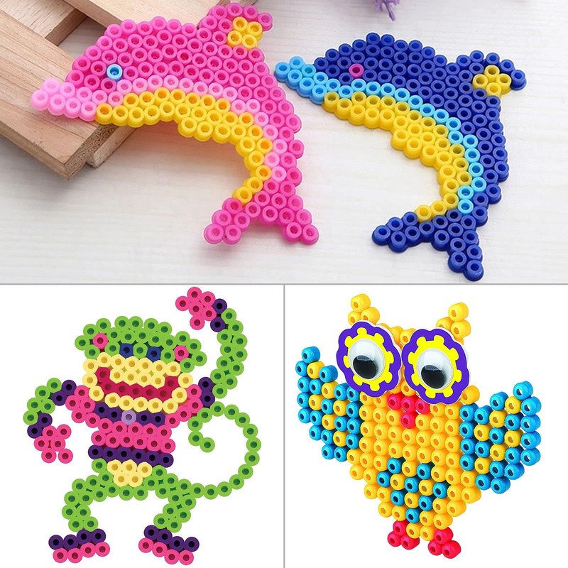 4PCS Hama Beads Pegboard - Plastic Fuse Beads Pegboards, 5mm
