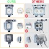 Outdoor Socket Waterproof Socket IP66 Single with Switch, Wall Socket