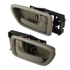 VekAuto 2 Pcs Left Driver & Right Passenger Side Automotive Interior Door Handle Compatible for Toyota Avalon 2000-2007, Durable Plastic Brown