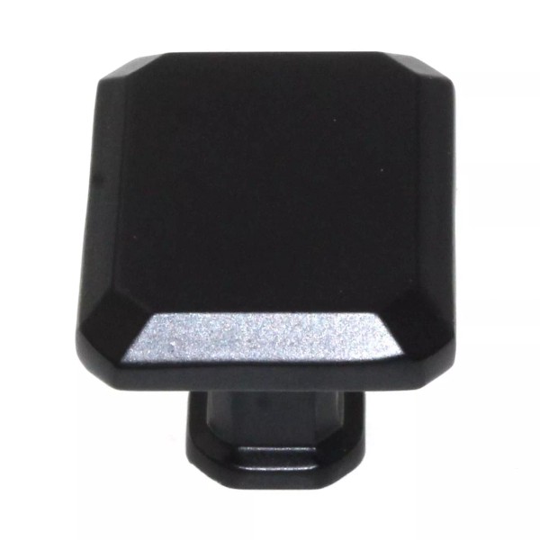 Pride Charleston 1 1/2" Angled Rectangle Cabinet Knob Matte Black