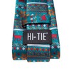 Hi-Tie Christmas Ties for Men Vacation Holiday Tie Pocket Square