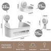 LUXEAR 4 Pack Shower Caddy Set - Suction Cup Shower