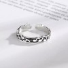 Unbranded Sheet Music Oxidized Silver Musical Notes Adjustable Open Ring