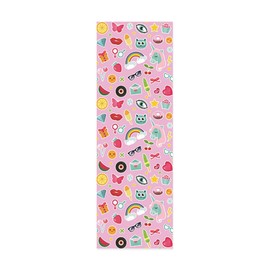 Deluxe School Locker Magnetic Wallpaper, Decorative Panel That's Durable, Water Resistant, and Easily Wipeable (Single Panel) (Stickerbomb)