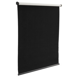 Camper Comfort RV Roller Shade | UV Resistant | Light Blocking | Durable & Easy Installation | Mounting Kit (Black (Woven), 17" x 32")