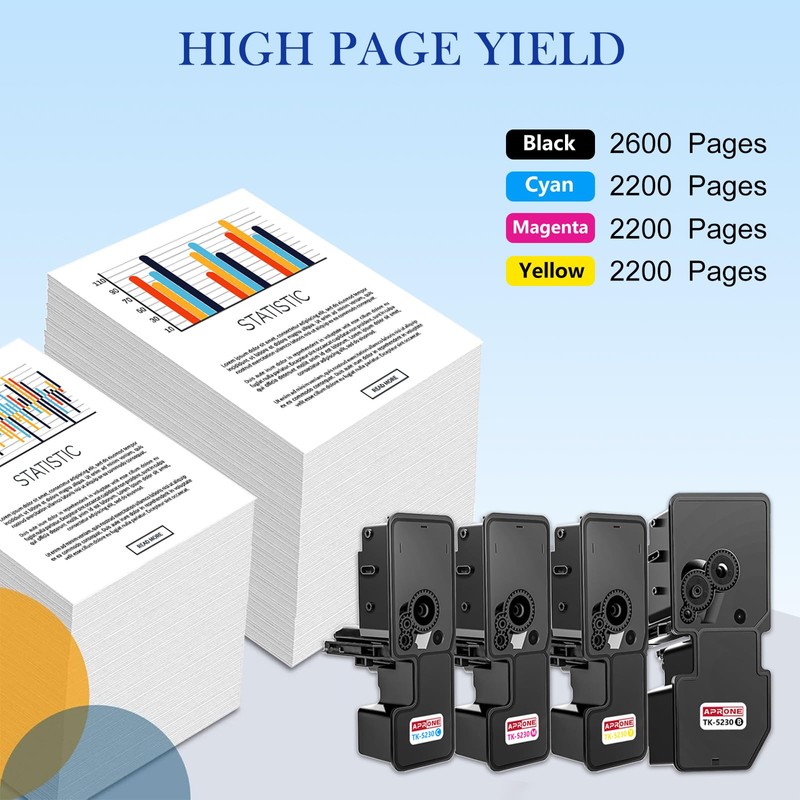 TK5230 Compatible with Kyocera TK-5230K TK5230 Tone for Ecosys M5521cdn